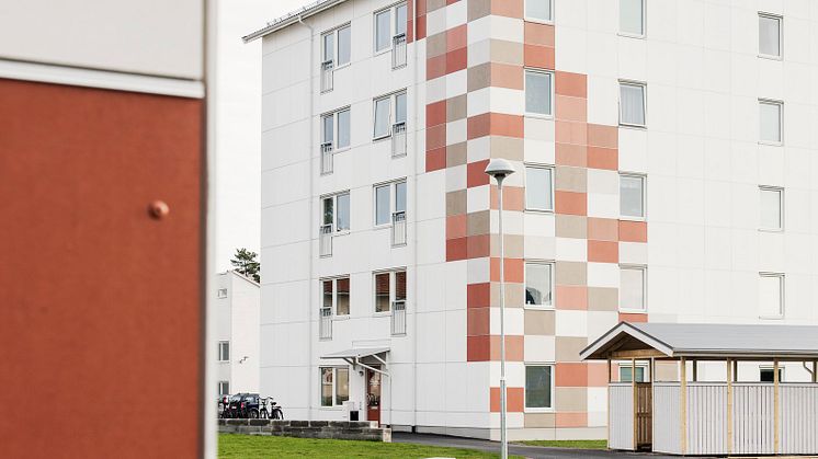 Studentbostäder i Karlstad. Källa: Cembrit.