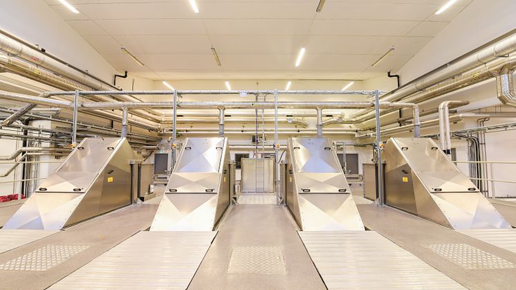 I rensgallren vid Umeå avloppsreningsverk rensas nästan 234 000 kg skräp bort per år.