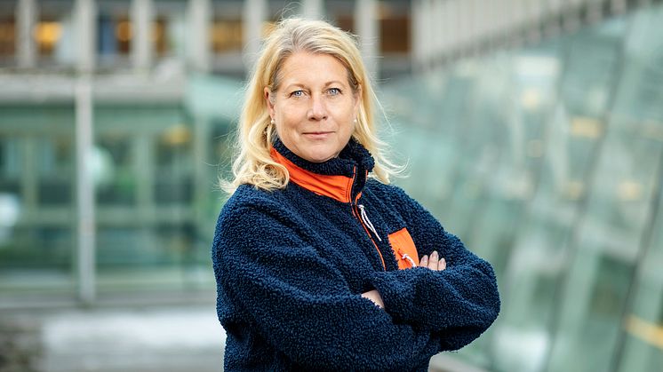 Catharina Elmsäter Svärd, vd på Byggföretagen, menar att det nu är rätt tid för alla i byggbranschen att se över strukturen för hur man jobbar och att det är nyckeln till att snabbt komma tillbaka på rätt nivå när konjunkturen vänder. Foto: Rosie Alm