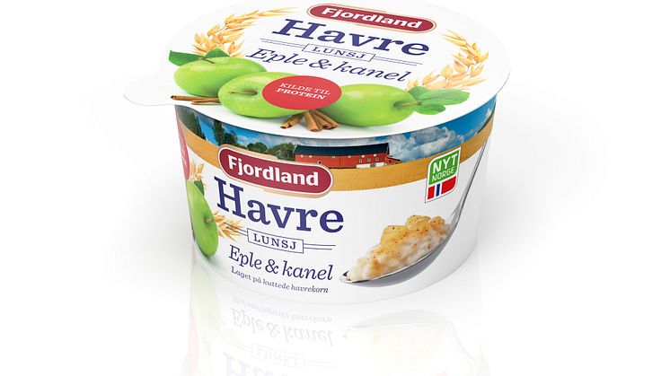 Fjordland havrelunsj med eple og kanel