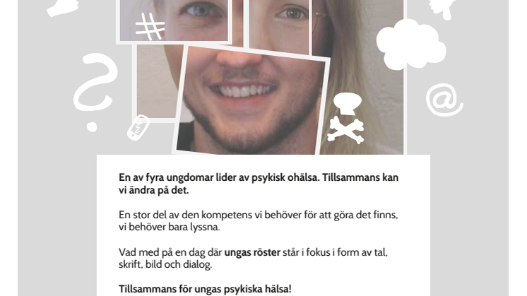 Dagen för ungas psykiska hälsa ska få vuxna att lyssna 