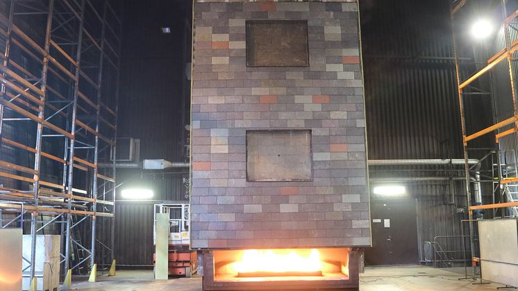 Nordskiffer brandprovar takskifferfasad i systemet NordClad enligt SPFire105 vid RISE