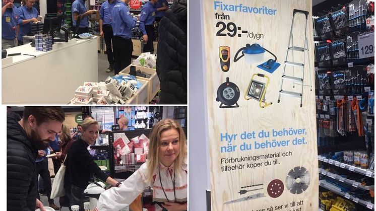 Invigning av Clas Ohlson Compact Store i Hornstull.