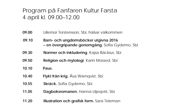 Bokprovning i Farsta