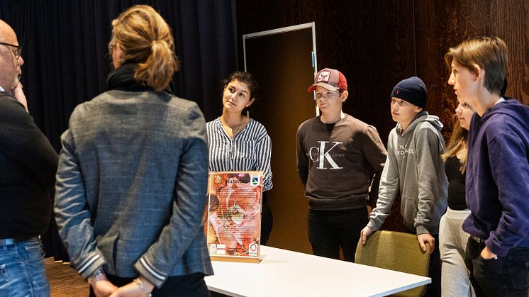 Ungas delaktighet genomsyrar hållbarhetsarbetet i Härryda kommun. Här genom projektet "Tillsammans för Agenda 2030", där elever och lokala företag samverkar kring de globala hållbarhetsmålen. Foto: Anna Sigvardsson