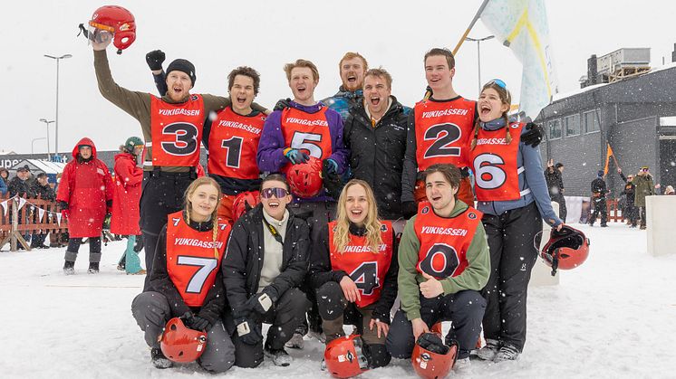 LTU Studenter kammade hem bronset i EM i Yukigassen. Foto: Valokammi 