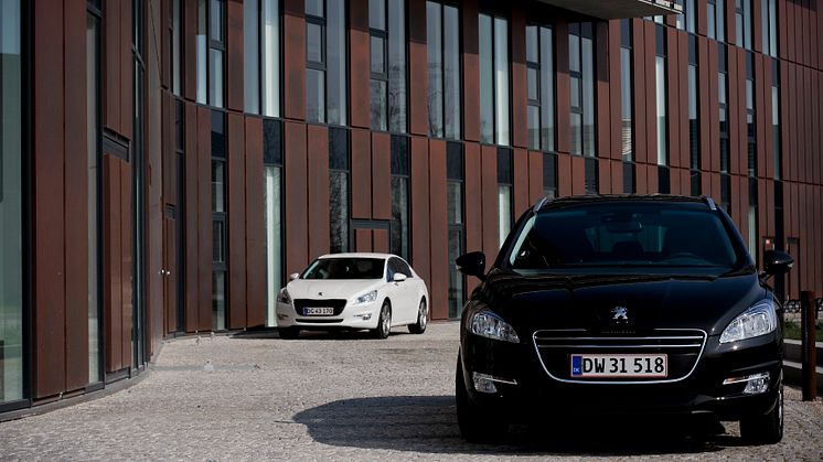 Peugeot 508 henter Beaujolais Nouveau til Danmark