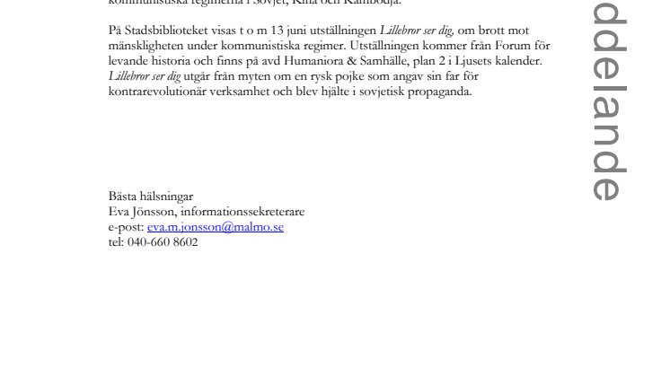 Den farliga okunnigheten – om brott mot mänskligheten under kommunistiska regimer