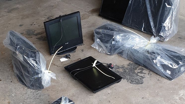 The equipment seized by environmental health officers.