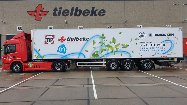 Spedition tielbeke fährt mit ePower von BPW
