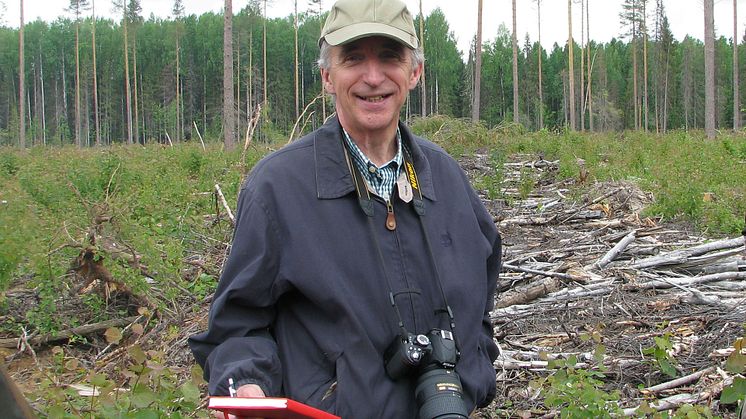 Nye hedersledamoten Lennart Rådström under KSLA:s skogsavdelningsexkursion i Ryssland.