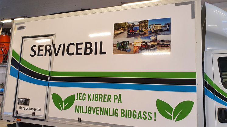 Trondheim kommune har bestilt opptil 9 IVECO biogasskjøretøy som skal brukes til diverse kommunale oppgaver. Bildekreditering: Merete Mauland 