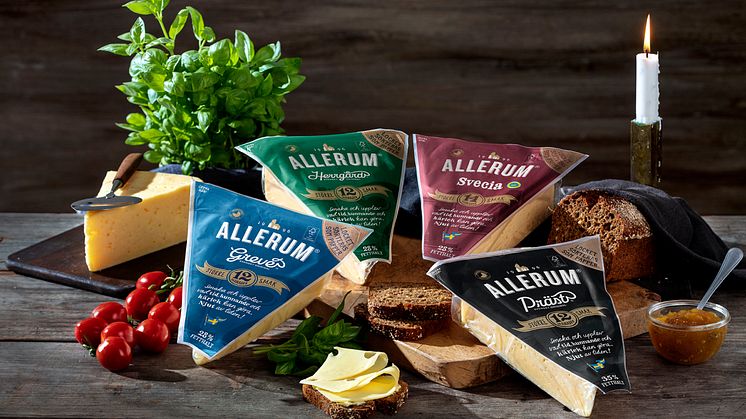 Allerum minskar plastmängden med sina nya ostförpackningar.