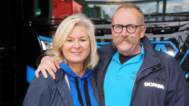 Sie setzen auf Scania Tachograph Services und schätzen die Vorteile: Das Unternehmerpaar Heike und Dietmar Klimczok aus Bochum.