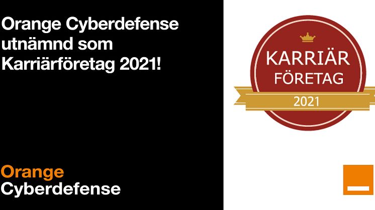 Orange Cyberdefense är för tredje året i rad utvald som ett Karriärföretag
