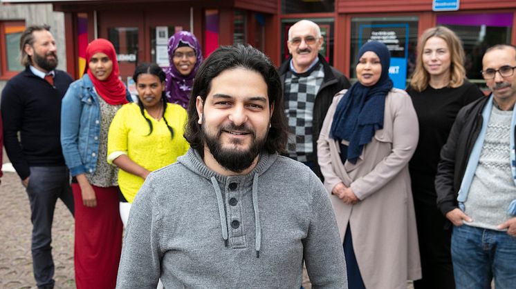 Samer Eiehtabli vill utveckla ett eget företag under sin tid hos Jobbpunkt Mimer.