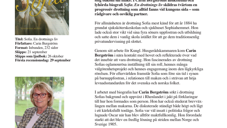 Pressmeddelande Sofia - en drottnings liv.pdf