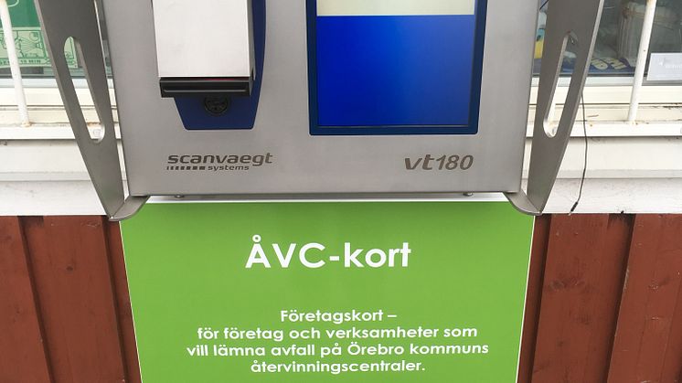Här scannar företag och föreningar sitt debiteringskort. 