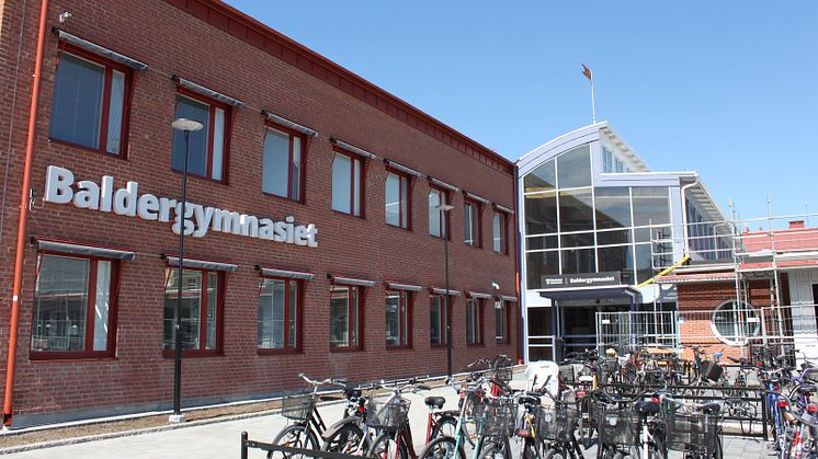 Baldergymnasiets entré