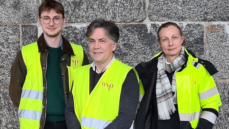 Sunne kommun ska ta fram ett nytt kulturmiljöprogram. 22-23 februari gör från vänster Hugo Nyman, bebyggelseantikvarie, Ezequiel Pinto-Guillaume, arkeolog och Charlotte Hedenström, bebyggelseantikvarie, från WSP ett första fältbesök i Sunne.