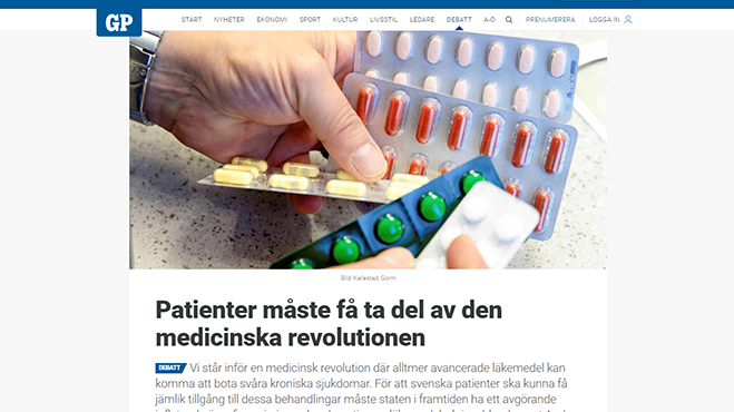Patienter måste få del av den medicinska revolutionen