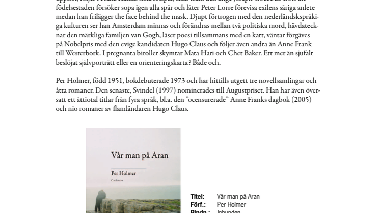 Ny bok: Vår man på Aran