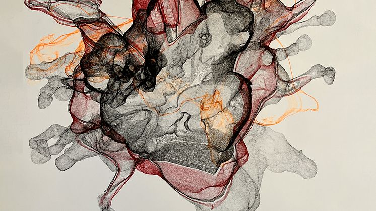 "Pirouette", teckning, Tove Kjellmark, 2022