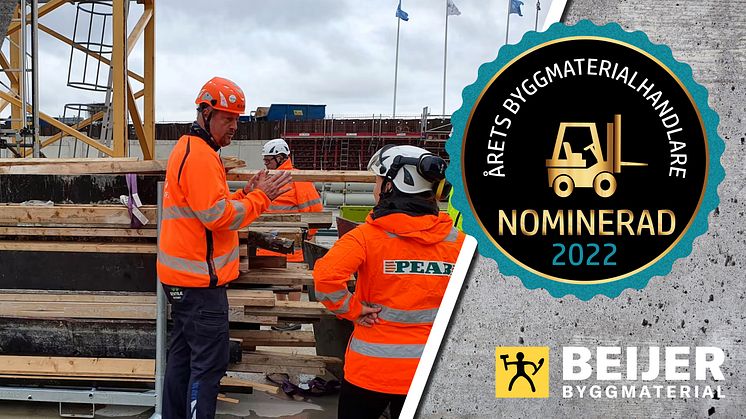 Beijer representerar två av fem finalister till Årets Byggmaterialhandlare