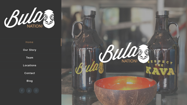 Screenshot of Bula Nation’s website