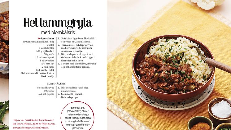 Het lammgryta – ett av recepten från Anne Aobadias nya kokbok ”Vardagsgott!"