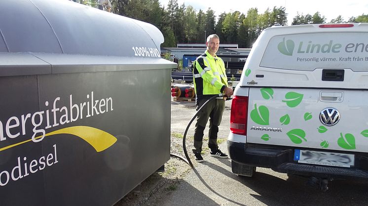 Linde energi leasar HVO-tank