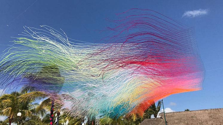 Colorful yarn explosions by HOTTEA to No Limit Street Art