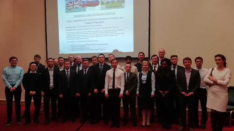 Researchers from Russian and UK universities took part in the low-carbon propulsion technologies workshop at Northumbria University