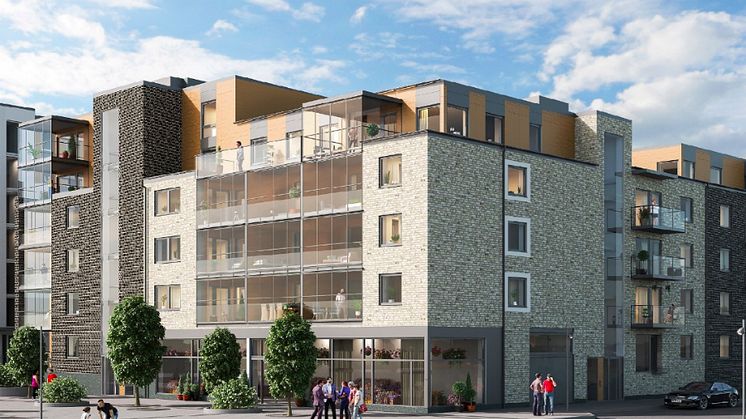 Klart för byggstart av nya seniorbostäder i Bonum Brf Blåregnet! Hälften av de 46  lägenheterna är redan sålda.