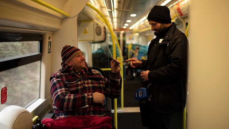 Passenger assistance on train