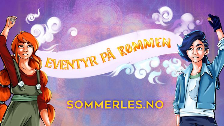 I den nasjonale lesekampanjen Sommerles kan barn over hele Norge blant annet følge historien "Eventyr på rømmen" av forfatter Mari Moen Holsve. Illustrasjon: Sommerles