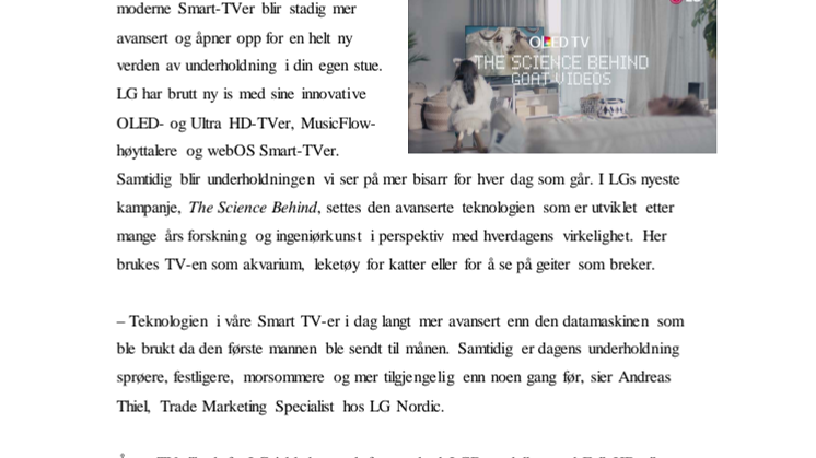 ”THE SCIENCE BEHIND…” – LGS NYE YOUTUBE-KAMPANJE MED SKRÅBLIKK PÅ DAGENS INTERNETT-FENOMEN