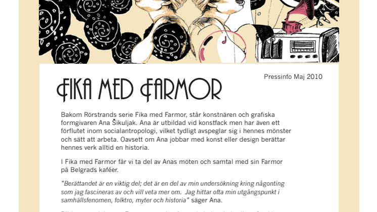 Rörstrand Fikar med Farmor