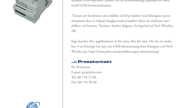 Helhetslösning för GSM-nätet