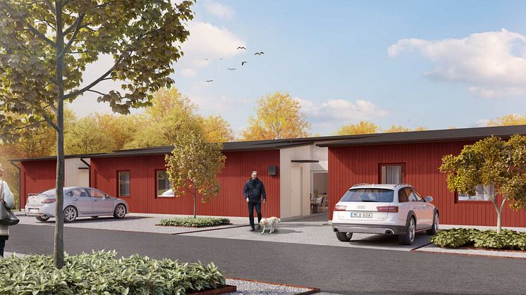 Pressinbjudan: Första spadtaget för Riksbyggens nya radhus på Herralyckan, Ulricehamn