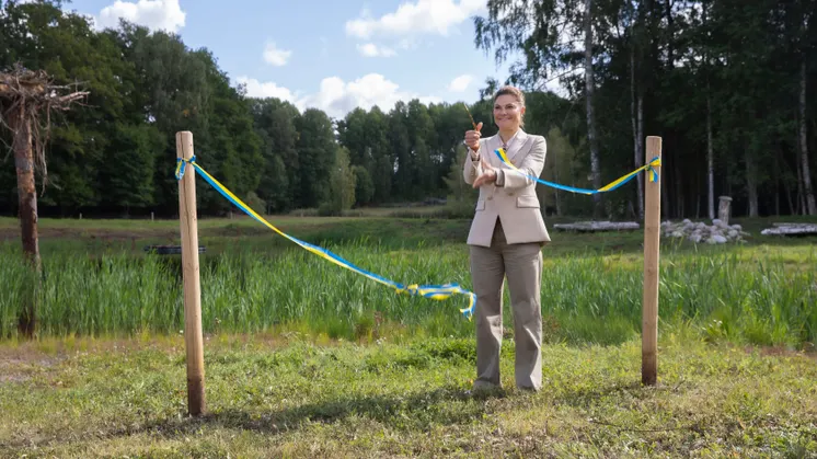 H.K.H Kronprinsessan Victoria inviger våtmark i Krämbol, Katrineholms kommun.