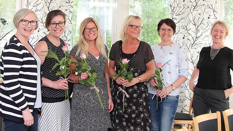 Kristina Hansson, Anna Kassfeldt, Malin Tuveborg Svartling, Ann Ström, Siv Danvind och Stina Westerlund. Foto: Helene Markström