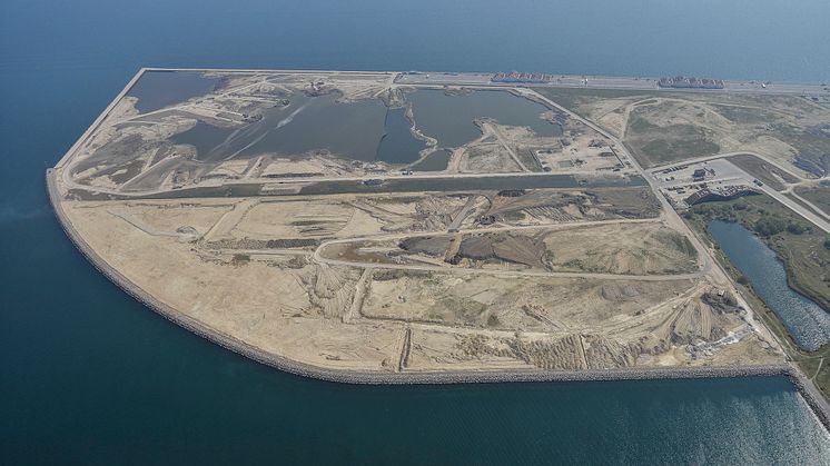 Här i Nordhamnen har massorna från Citylinjen lagt ut. Bild: Metrosellskapet