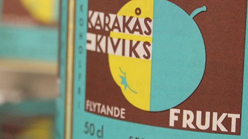 Karakås Äppelmust etikett