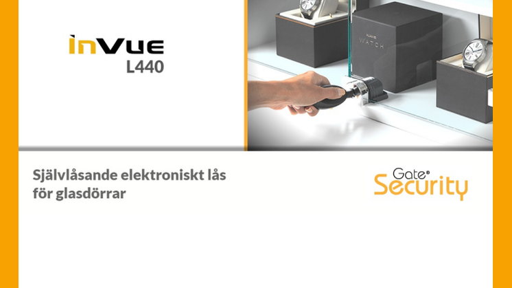 PDF: Självlåsande elektroniskt lås med IR-nyckel för glasdörrar