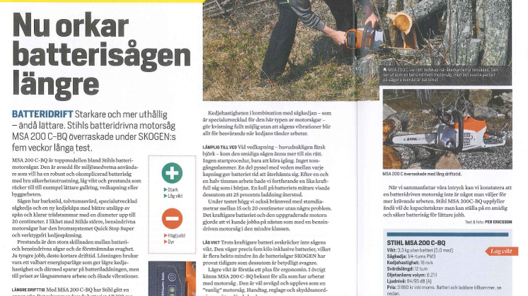 Skogen test af MSA 200 C-BQ