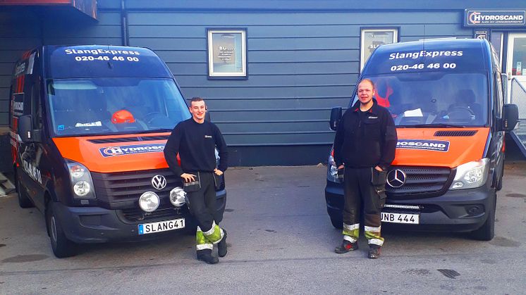 På fotot syns Max Johansson (till vänster) och Tommy Söderling (till höger).