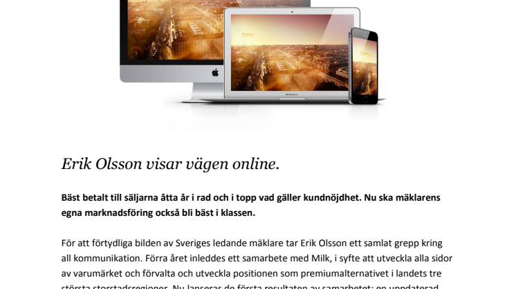 Erik Olsson visar vägen online