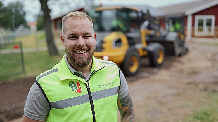 Robin Wallenius, Grävfirma Anders Jansson i Hjo