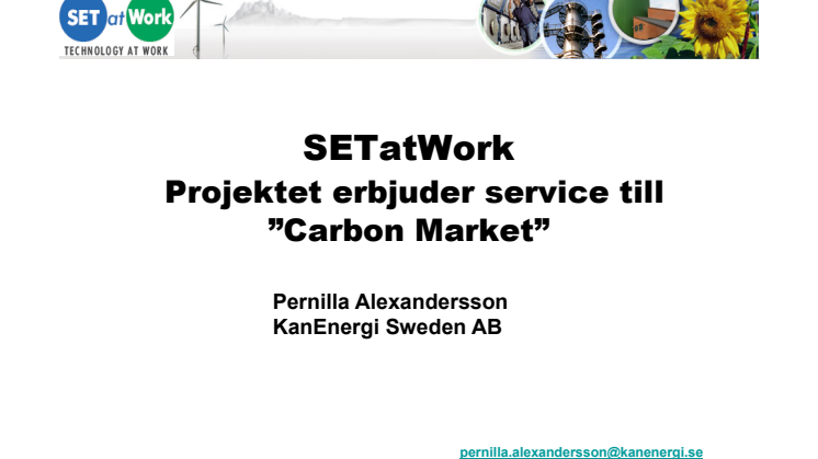 Pernilla Alexandersson, KanEnergi